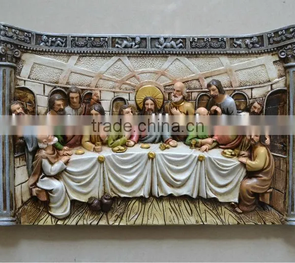 16 Inch Resin Religious Craft Last Supper Sculpture For Home Decoration photo-3