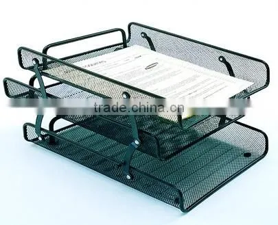 Black 3 Layer Metal Mesh Spray Paint Clear Holder File A4 photo-2