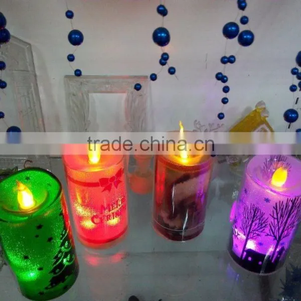 2015 High Quality Acrylic Colorized Led Candle Holders photo-6