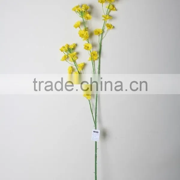 New Arrival Aritificial Rape Flowers Decorative Rape Flowers for Garden and Home Decoration photo-4