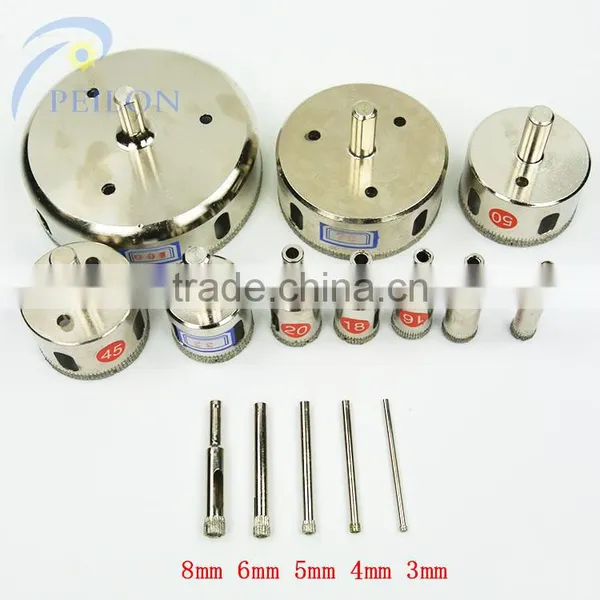 Crystal Glass Electroplated Diamond Drill Diamond Core Drill Bits Diamond Drilling Head for Glass Metal photo-4
