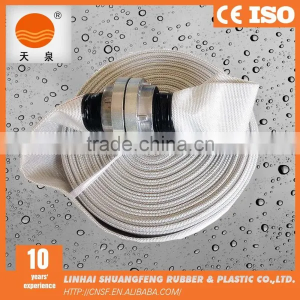 2 Inch Pvc Lining White Fire Hose Reel Connected With Storz Couplings photo-3