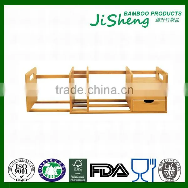 Multifunctional Bamboo Stationary Organizer Office Stationary Storage Box photo-6