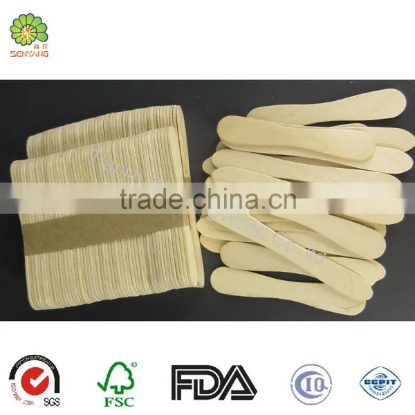 SY Hot Sale Straight Wooden Ice Cream Spoon photo-3