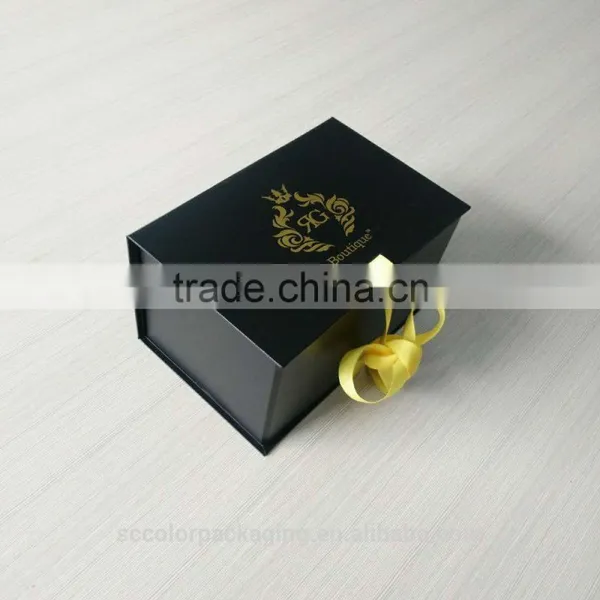 Wholesale Paper Luxury High Quality Ribbon Magnet Folding Boxes photo-5