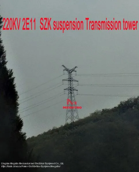 MEGATRO 220kv Double Circuit 15° Angle Pole photo-2