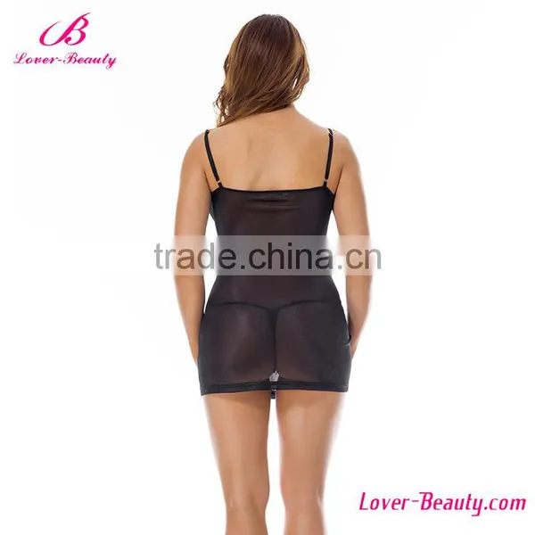 High Quality Deep V Lace Women China Babydoll Lingerie photo-6