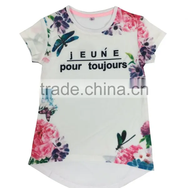 Hot Selling Young Girls T-shirt OEM photo-2