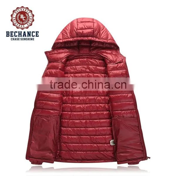 H1028 Mens Red Light Down Jacket Winter Warm Coat Jackets Wholesaler photo-3