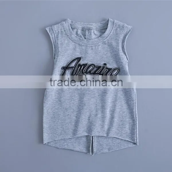 Custom Casual Little Boys Printed Vest Clothing Baby Boys Vest Sleeveless O Neck Tank Top Shirts photo-5