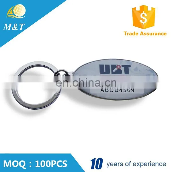 Wholesale Promotional Gifts Custom Oval Shape Metal Keychain photo-2