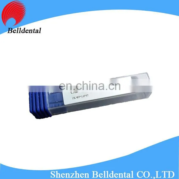 CAD CAM System DLC Coating Dental Zirconia Milling Burs for Zirkonzahn