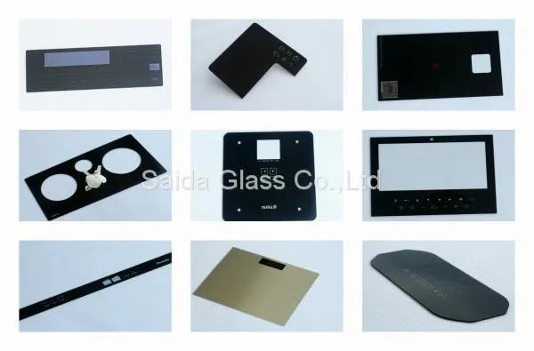 5mm Black Silk Printing Strengthened Tempered Glass Shelves for Games Consoles, Surround Speakers Floating Shelf photo-3