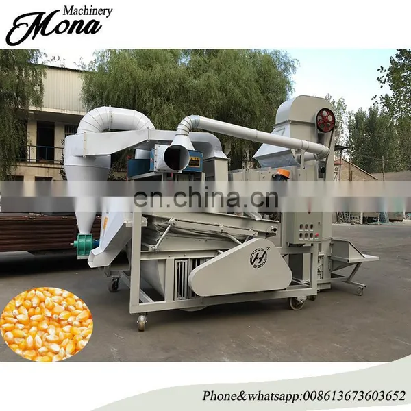 Grain Mobile Cleaning Machine Mobile Separating Debris Equipment Raw Grain Cleaning by Gravity and Sieve photo-2