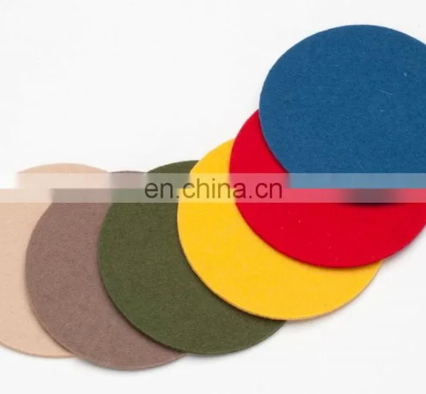 Felt Place Mats Glass Coasters Round Table Mat photo-3