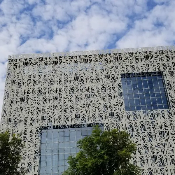 Hollow Aluminum Veneer Manufacturers Selling Aluminum Panel Curtain Wall Punching Specification Customization photo-4