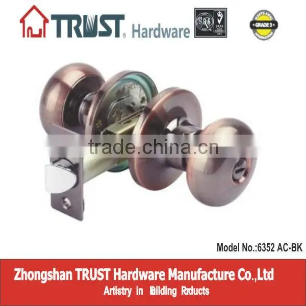 TRUST ANSI Grade 3 High Quality Tubular Knob Lock Series photo-6