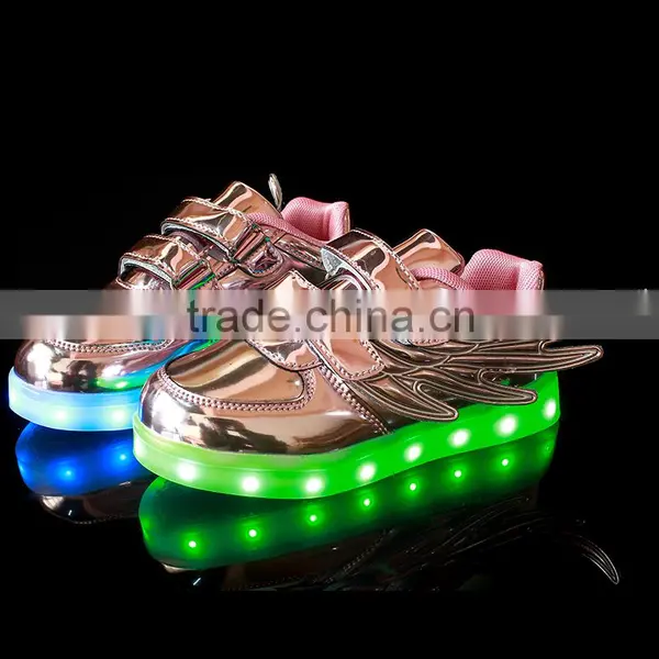 2016 New Products Cool Fashion Rechargeable LED Light up Kids Shoes, Hot Sale High Quality LED Shoes Kids Running Sneaker photo-5