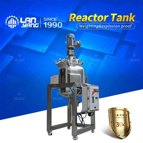 Stainlessautomatic Weighing Single-layer Reaction Kettle, Vertical Electric Heating Sealed Tank, Stainless Steel Reaction Kettle