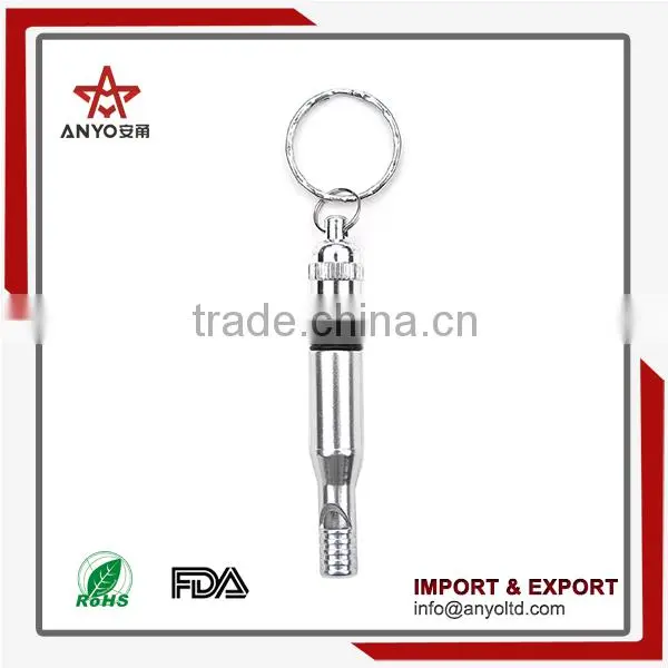 Professional Manufacturer Good Quality Metal Key Chain Whistle photo-3