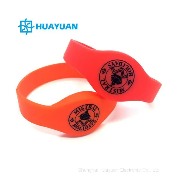 Hotel Laser Engraved NFC Bracelet RFID Silicone Wristband Armband photo-5