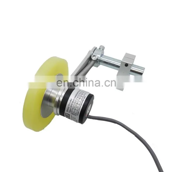 CALT Textile Length Measuring Sensor Wheel Meter Counter 300mm Perimeter 1000ppr Rotary Encoder With Spring Bracket photo-5
