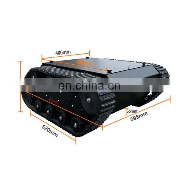 UGV Electric Car Military Vehicle Track Chassis Track Mini Undercarriage photo-4