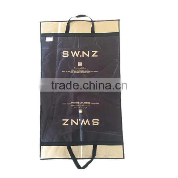 Baoding Durable Faddish Non Woven pp Leather Garment Bags Suit Cover photo-6