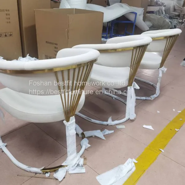 XC258C Nice Shape Stainless Steel Dining Chair Home Furniture Comfortable photo-5