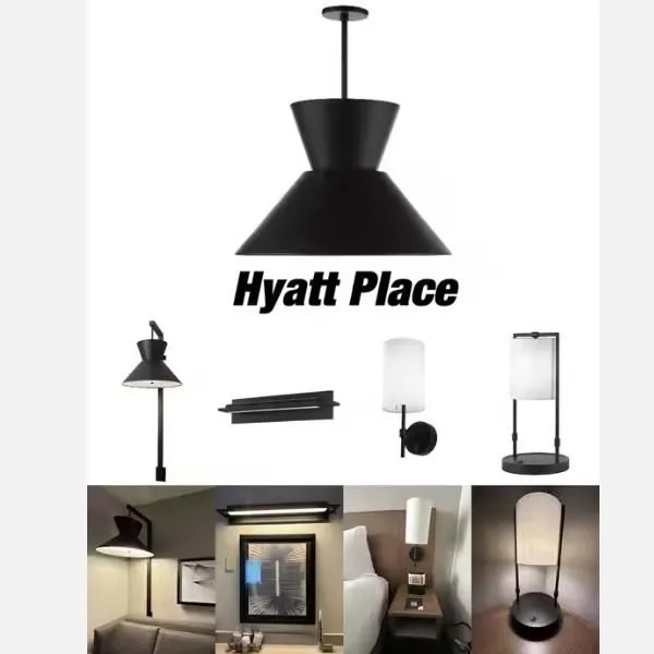 Bespoke Luxury Hyatt Place Hotel Bedside Lamps Biltmore Lighting