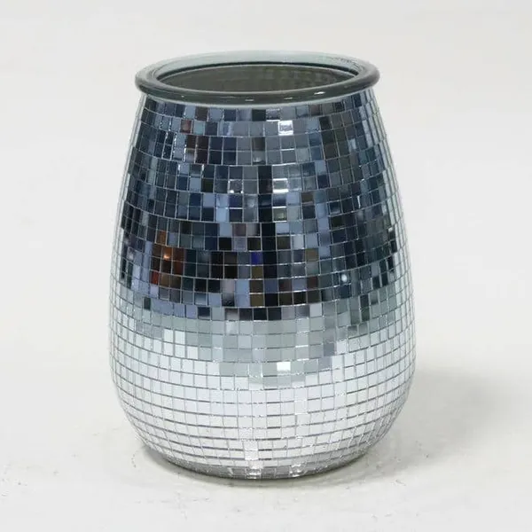 Glass Vessel Container Mosaic Vase photo-3