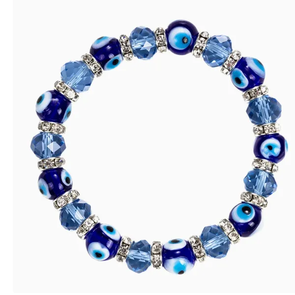 Shiny Blue Eye Crystal Inlaid Rhinestone Bracelet, Daily & Party Wear Accessory photo-4