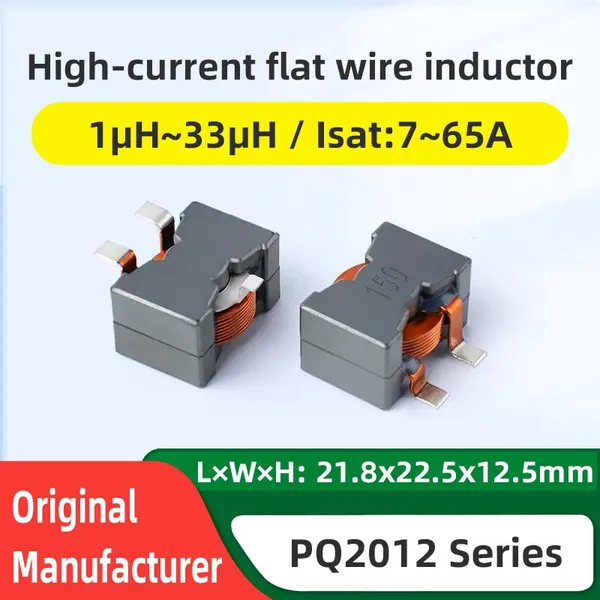 30A High Current Inductor PQ2012J 2R2 3R3 4R7 Flat Wire Power Inductor High Power