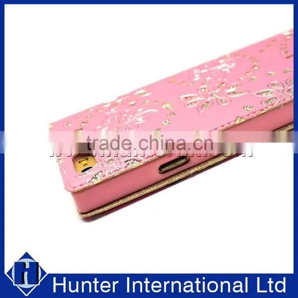 Diamond Leaf Two Window Book Case For IPhone6/6S photo-2