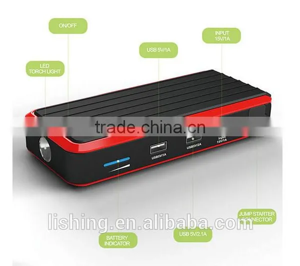 Red & Black Car Jump Starter | Auto Power Booster Pack | Mini & Portable Power Bank photo-4
