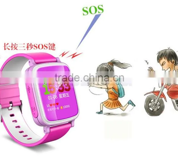 Colorful 1.44inch Screen Kids Phone Wrist Watch Mobile Phone GPS Child Locator Watch photo-4