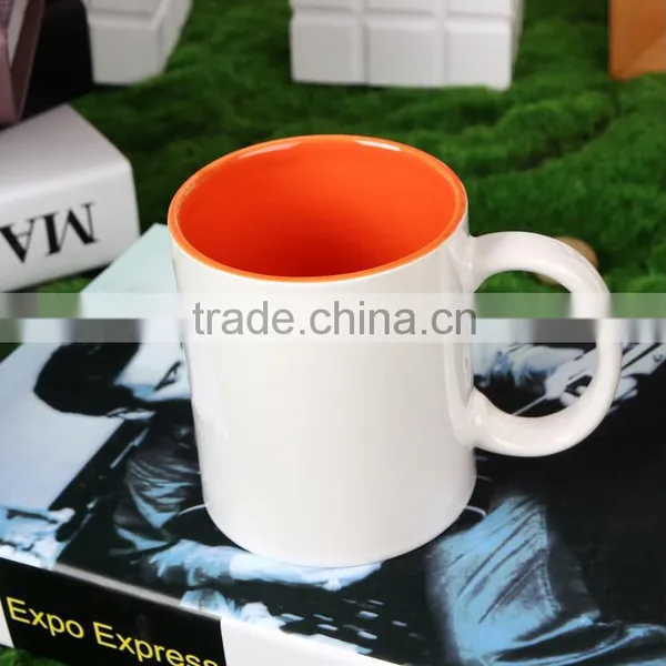 Latest Hot Sale 11 oz Sublimation Ceramic Inner Color White Coffee Mug photo-2
