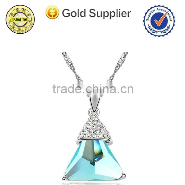 High Quality Jewelry Rhinestone Silver Necklace photo-4