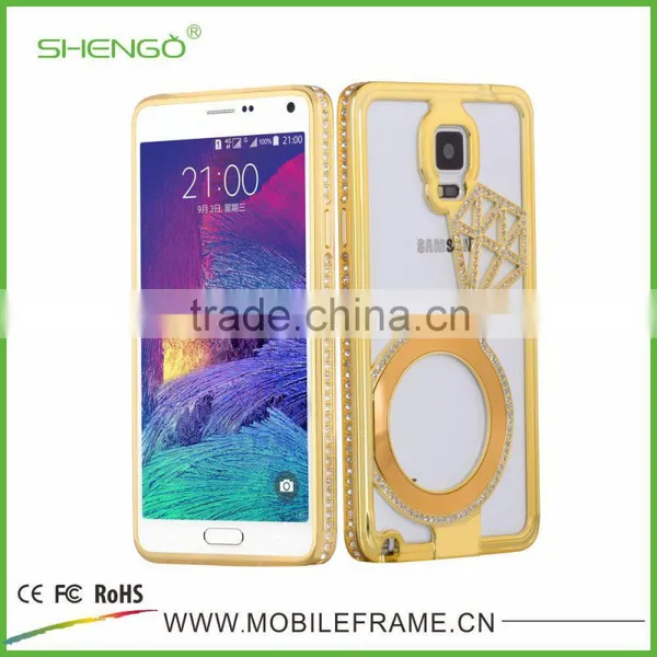 Luxury Diamond Plastic Phone Case for Samsung Galaxy Note 4 With Retail Packaging photo-6