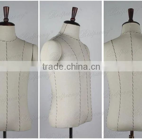 Torso Male Mannequins Half Mannequins Fabric Dummy