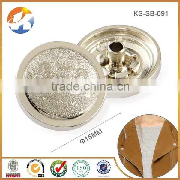 Fashion Down Coat Metal Snap Buttons For Jacket