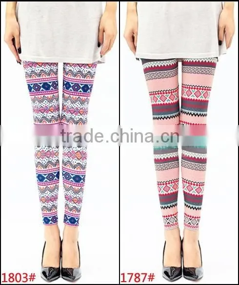 Fall Trendy Geometric Digital Print Yoga Galaxy Sport Leggings photo-3