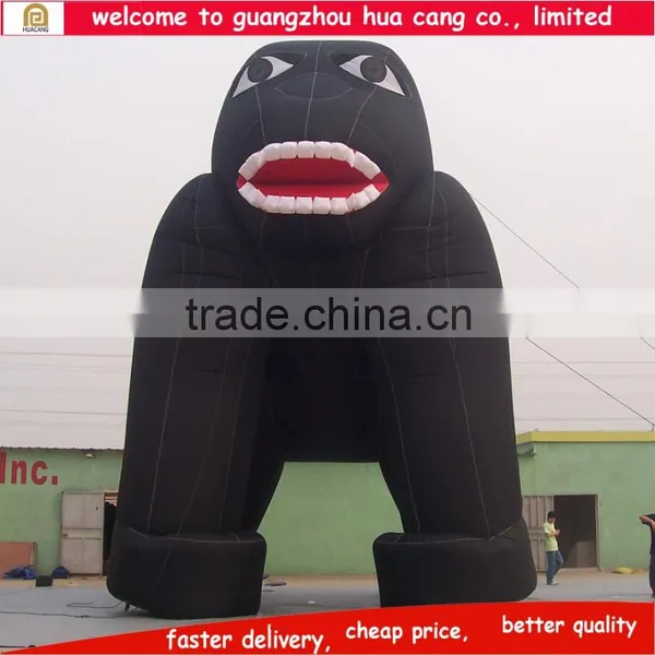 Advertising Inflatable Animals , Inflatable Gorilla , Black Inflatable Cartoon for Promotion photo-3