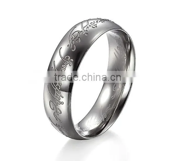 Best Selling Products Fashion Stainless Steel Dubai Design Silver Ring photo-5