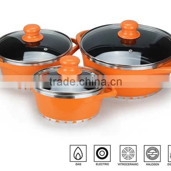 6 Pcs DESSINI Die-casting Aluminum Non-stick Cookware Sets