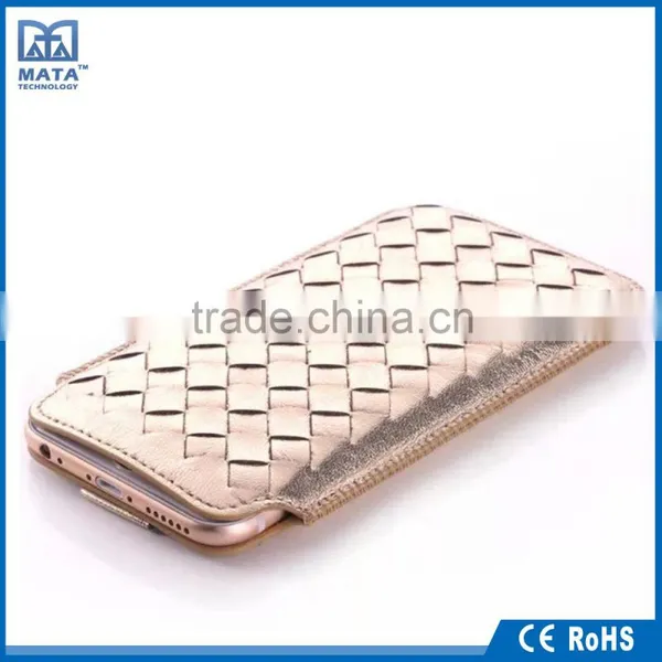 Customized Fashion PU Material Pull Out Leather Phone Case for Phone Pouch photo-2