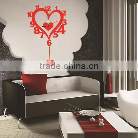 Simple Clock Shape Room Decor 3D Wall Sticker,vinyl Wall Clock Sticker,kids 3d Wall Sticker photo-3