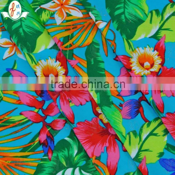 Elegant!!!Hotting Sale 4 Way Stretch Tropical Or Beach Theme Print Elastane Beachwear Fabric