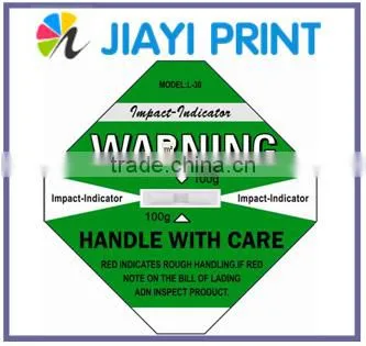 New Arrival 2015 Shockwatch Damage Control Intelligent Impact Monitoring Sticker Shock Sensor Customize photo-5