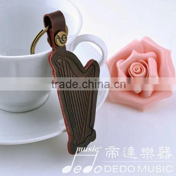 Custom Harp Shape Key Chain